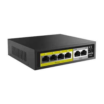 Switch POE 6 cổng không quản lý Netis P106C