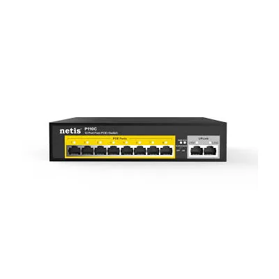Switch POE 10 cổng không quản lý Netis P110C