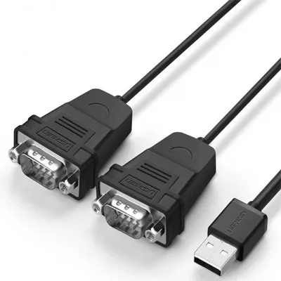 Cáp USB 2.0 Chuyển Đổi Sang 2 Đầu RS232 1.5M Ugreen 30769
