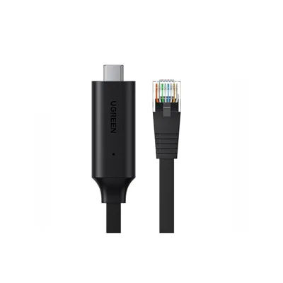 Dây chuyển đổi USB-C console sang RJ45 truyền dữ liệu giữa máy tính dài 1.5M Ugreen 80186