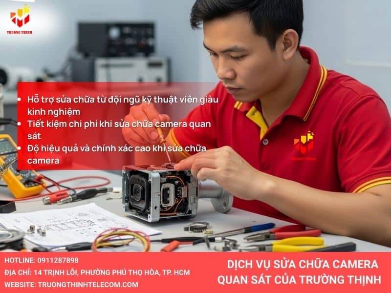 Dịch vụ Sửa chữa camera giám sát tại Trường Thịnh Telecom