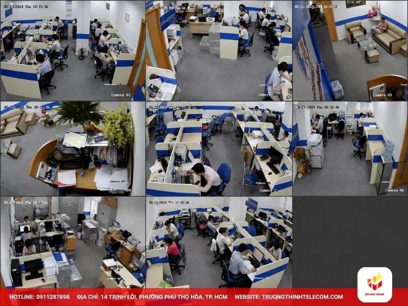 Dự án thực tế: Lắp đặt 8 camera cho văn phòng Công ty XNK tại Quận 5