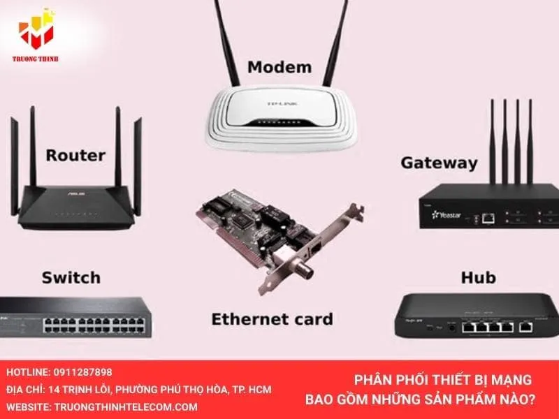 Phân phối thiết bị mạng bao gồm những sản phẩm nào