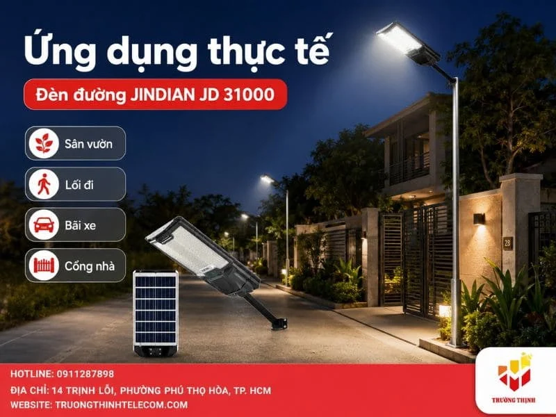 Ứng dụng thực tế của đèn đường JINDIAN JD 31000 trong đời sống