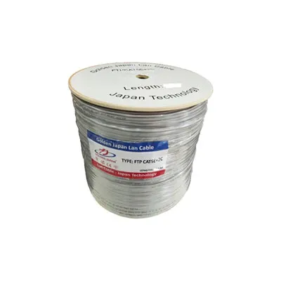 CÁP MẠNG GOLDEN JAPAN 4 PAIR FTP + 2C CAT 5E( Màu xám tro)