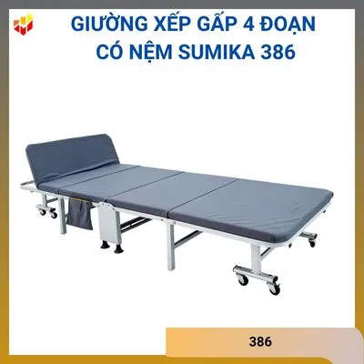Giường xếp gấp 4 đoạn có nệm Sumika 386
