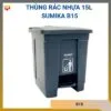 Thùng rác nhựa 15L Sumika B15