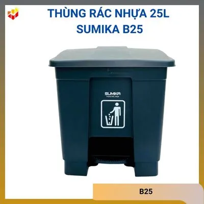 Thùng rác nhựa 25L Sumika B25