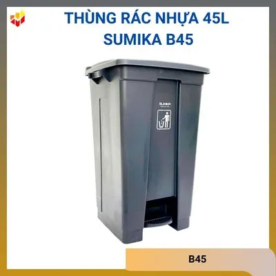 Thùng rác nhựa 45L Sumika B45