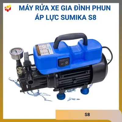 Máy rửa xe gia đình phun áp lực Sumika S8