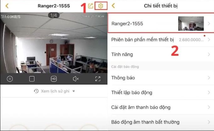 Chọn thiết bị camera IMOU