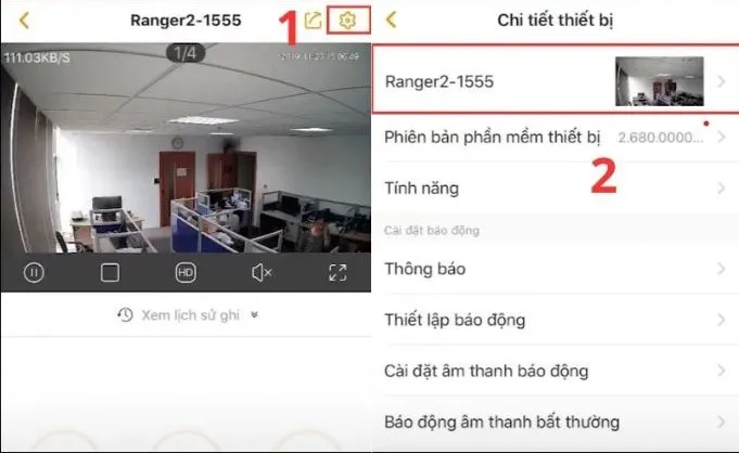 Chọn thiết bị camera IMOU