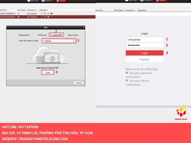 Chế độ Cloud Hik-Connect