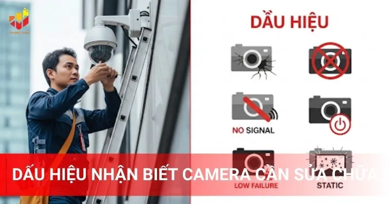 Dấu hiệu nhận biết camera cần sửa chữa.