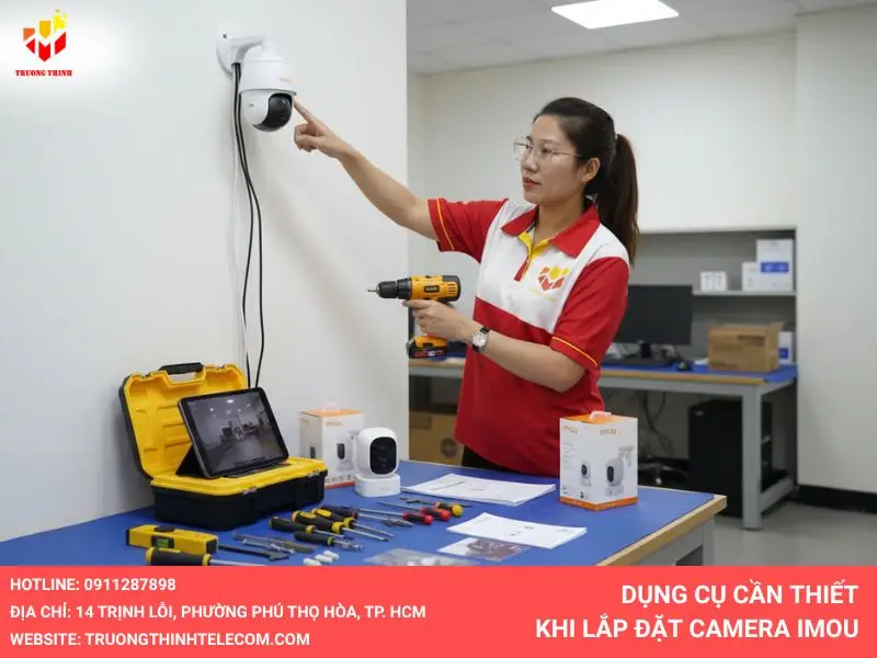 dụng cụ cần thiết khi lắp đặt camera Imou
