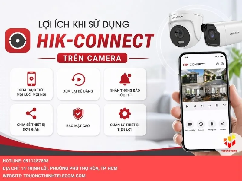 Lợi ích khi sử dụng tính năng Hik-Connect trên camera