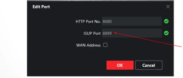 Khai báo port Ehome