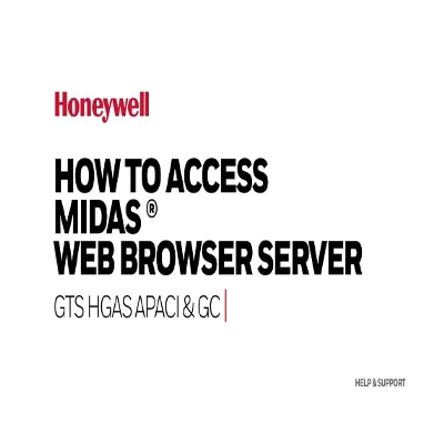 Honeywell Web Browser