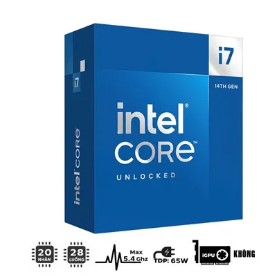 CPU Intel Core I7-14700F I147760-2X8-512-3050