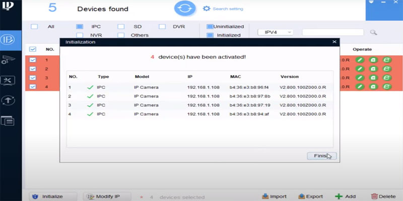 Khởi tạo thành công