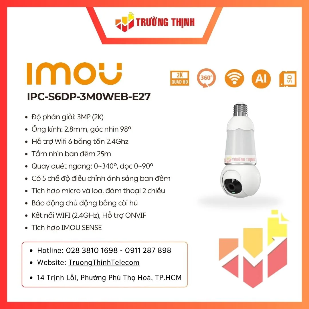 IMOU IPC-S6DP-3M0WEB-E27