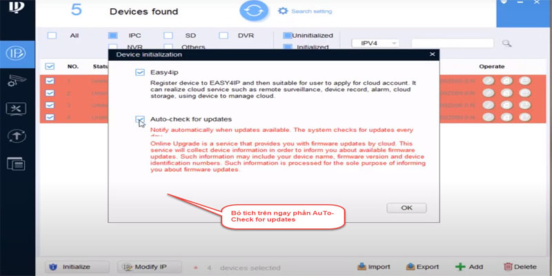 Đặt email để khôi phục mật khẩu
