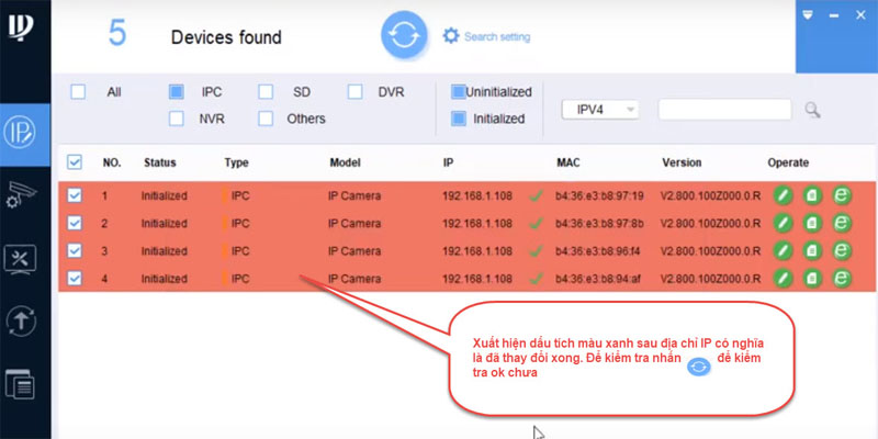 Thấy địa chỉ IP đã được đổi