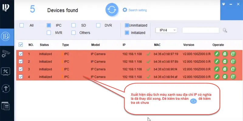 Thấy địa chỉ IP đã được đổi