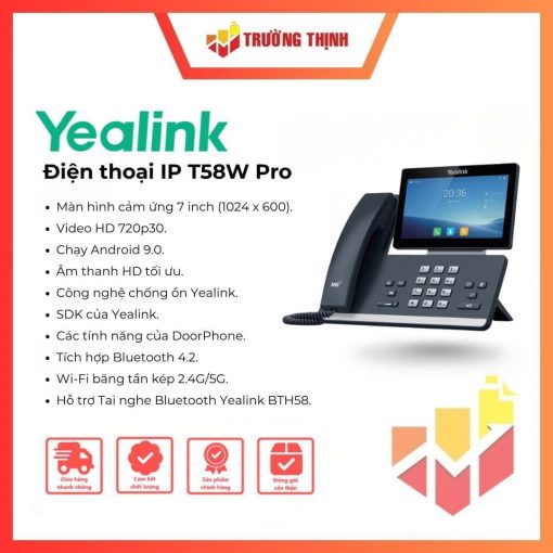 Điện thoại IP Yealink T58W Pro with camera