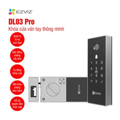 Khóa cửa vân tay thông minh EZVIZ DL03 Pro