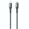 Cáp sạc siêu nhanh (Type C-L 27w) dây dù đen Volwatt GE-021-CL