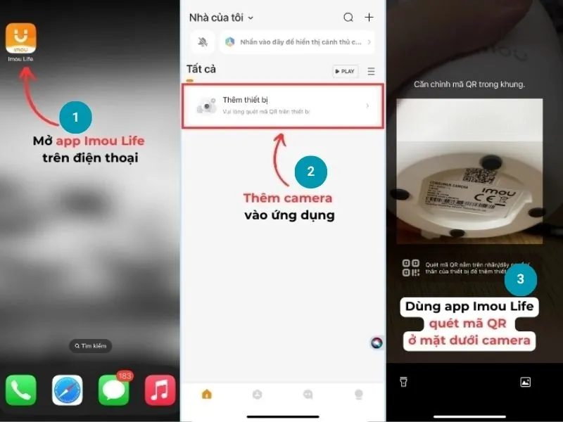 Thêm lại camera Yoosee bằng cách nhập seri hoặc quét mã QR