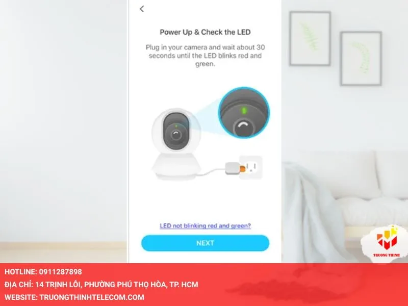 Cắm camera vào nguồn điện rồi đợi 30 giây