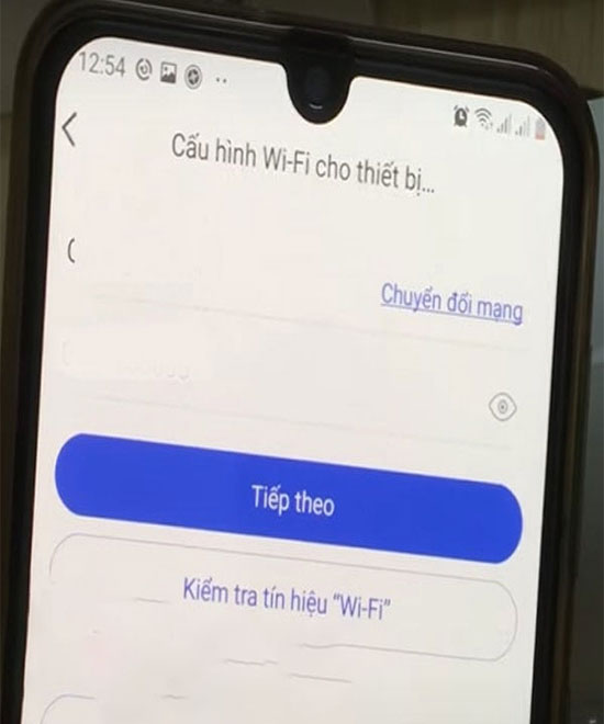 Cấu hình Wifi cho thiết bị