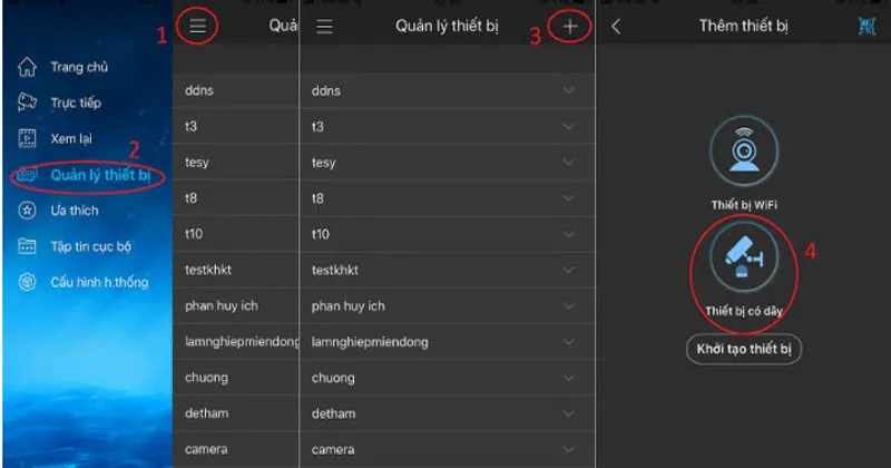 Gán vào ứng dụng KBVIEW trên điện thoại của bạn