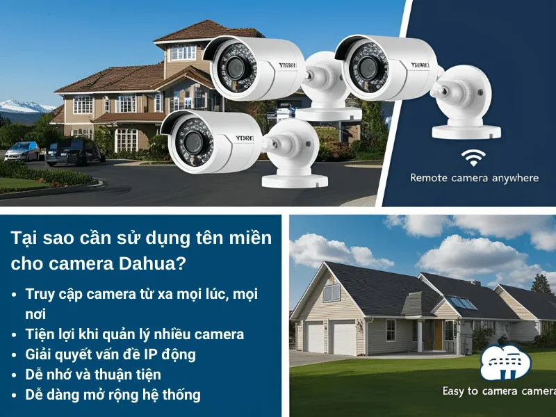 Các lý do cần sử dụng tên miền cho camera Dahua