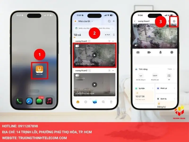 Mở ứng dụng Imou Life
