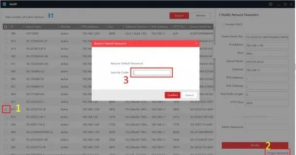 Copy số series rồi gửi về mail của các đơn vị nhập khẩu Hikvision tại Việt Nam