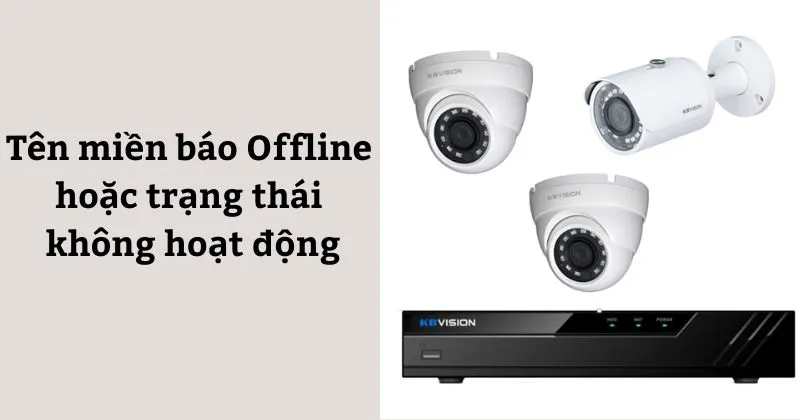 Tên miền báo Offline hoặc trạng thái không hoạt động