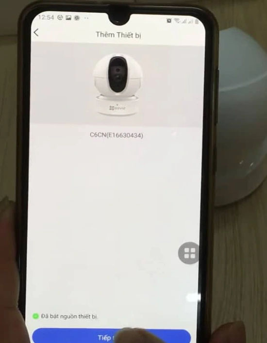 Tiến hành thêm thiết bị