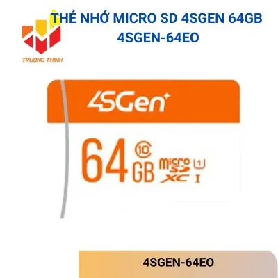 Thẻ nhớ Micro SD 4SGEN 64GB 4SGEN-64EO