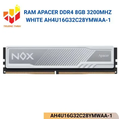 Ram Apacer DDR4 8GB 3200MHz OC NOX White AH4U16G32C28YMWAA-1