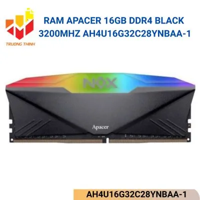 Ram Apacer NOX RGB Aura2 16GB DDR4 3200MHz AH4U16G32C28YNBAA-1