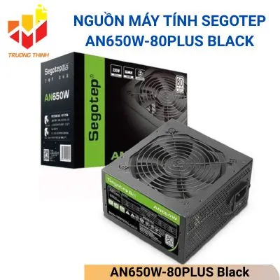 Nguồn máy tính Segotep AN650W-80PLUS Black