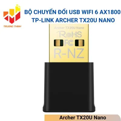 Bộ chuyển đổi USB Wifi 6 AX1800 TP-Link Archer TX20U Nano