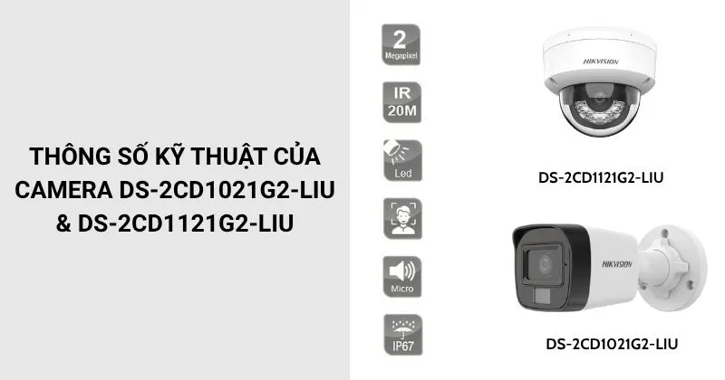 Thông số của trọn bộ 2 camera IP Hik TT02-2CD1021G0-I