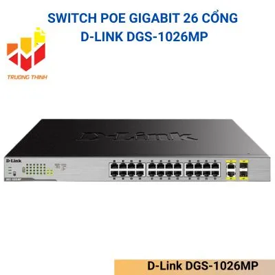 Switch Poe Gigabit 26 cổng D-Link DGS-1026MP