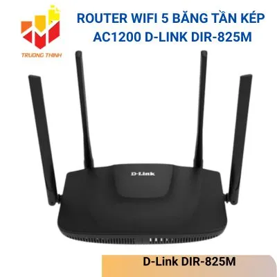 Router Wifi 5 Băng tần kép AC1200 D-Link DIR-825M
