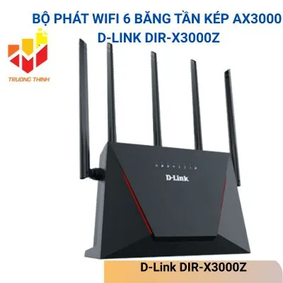 Bộ phát Wifi 6 băng tần kép AX3000 D-Link DIR-X3000Z