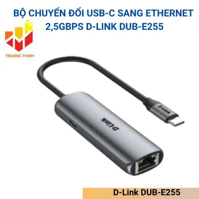 Bộ chuyển đổi USB-C sang Ethernet 2,5Gbps D-Link DUB-E255